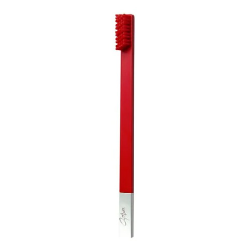 Toothbrush Carmine Red Silver Medium  image 2