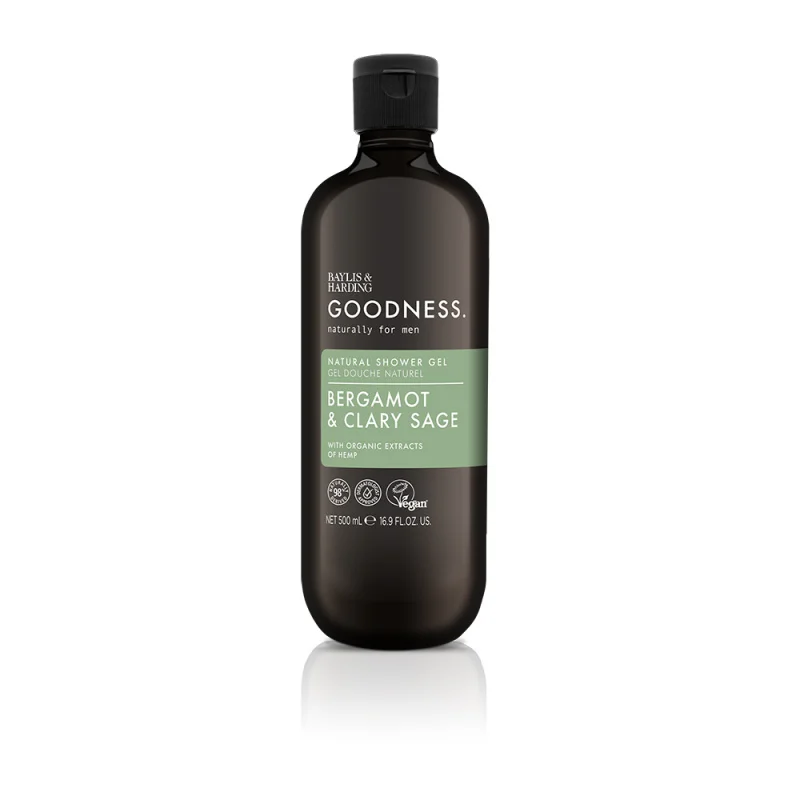 Mens Shower Gel Goodness Berg & Clary Sage