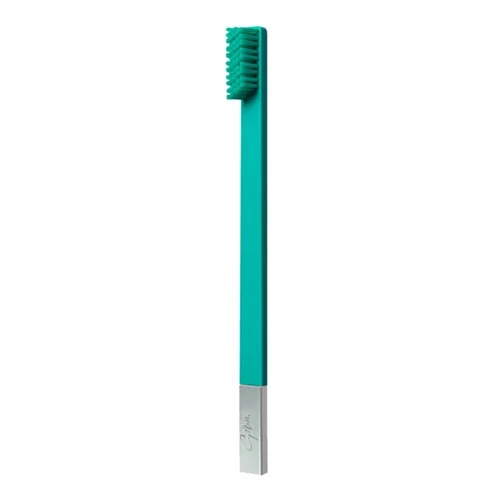 Toothbrush Turquoise Blue Silver Medium  image 2