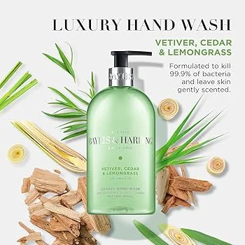 Hand Wash Vetiver,Cedar & Lemon Anti-Bacter image 2